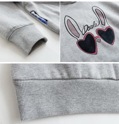 Korean Cute Bunny Ears Hoodie Sweater SD01418