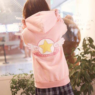 Cardcaptor Sakura Pink Hooded Sweater SD01695