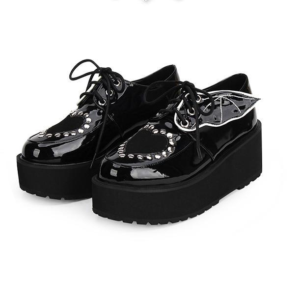 Punk Heart Bat Creeper Shoes SD00113