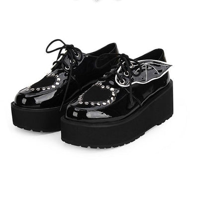 Punk Heart Bat Creeper Shoes SD00113