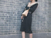 Japanese Sailor Grey Thin Waist Dress SD01348