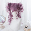 Purple Gradient Curly Long Wig SD00199