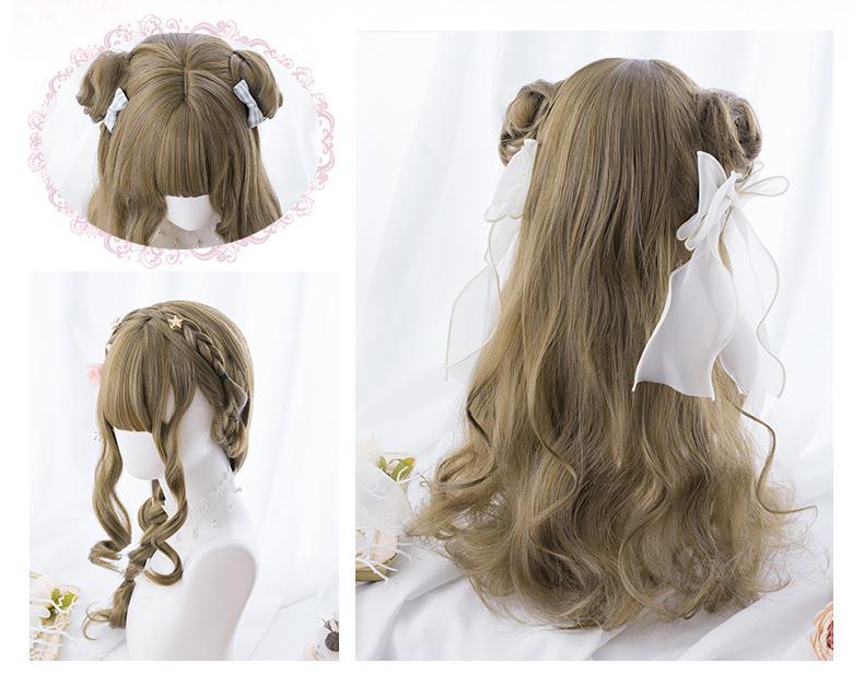 Brown Grey Wave Long Wig SD00197