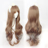 Japanese harajuku long brown silver wig SD01027