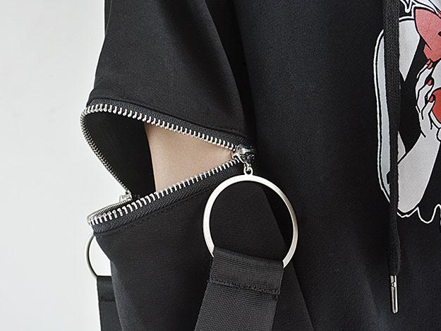 Present For You Zipper Sleeve Hoodie Sweater SD00272