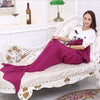 Mermaid Tail Wool Knitted Blanket SD00531