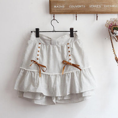 Japanese Summer Button Pants Skirt SD01590