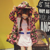 Pink Camouflage Hooded Denim Jacket SD01157