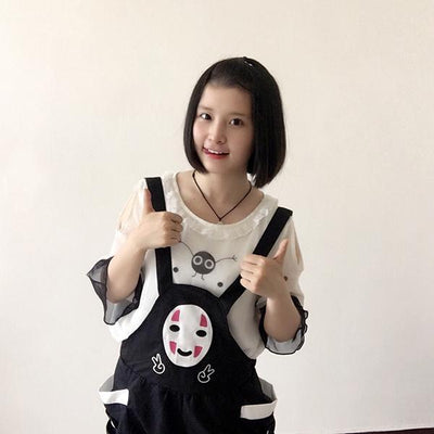 Spirited Away anime No-Face (Kaonashi) trouser short pants/shirt SD00863