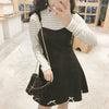 Cute Embroidered Heart Stripped Long-sleeved T-shirt SD02022