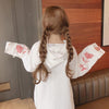 Loose Embroidered Rose Sleeve Sweater SD00015