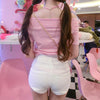 Pink Striped Slim T-shirt SD01901