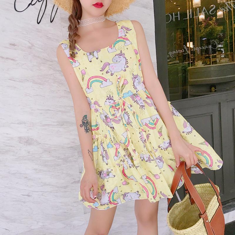 Rainbow Unicorn Ice Cream Dress SD02227