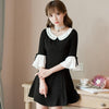 Japanese sweet black embroidered dress SD00666