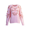 Korean Cute Pink Soft Flower Sweater SD01552