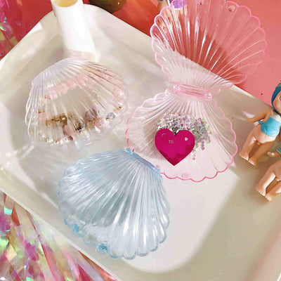 Harajuku transparent seashell jelewery box SD02160