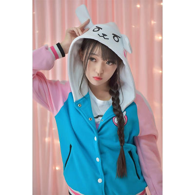 Overwatch D.VA DVA Bunny Hoodie Baseball Jacket SD01462