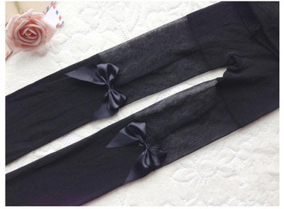 Kawaii Bow Knee Tights Pantyhose SD01967