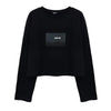 Black Hell Prints Loose Water Sleeve Sweater SD01069