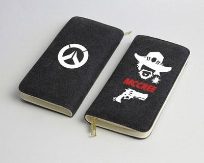 Overwatch Various Black Long Flat Wallets SD01511