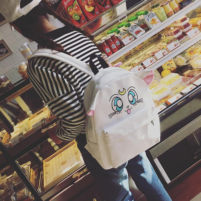 Sailor Moon White Artemis Backpack SD00045