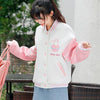 Kawaii cat pink baseball jacket SD01112