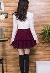 Korean Winter Woolen Waist Tutu Skirt SD01633