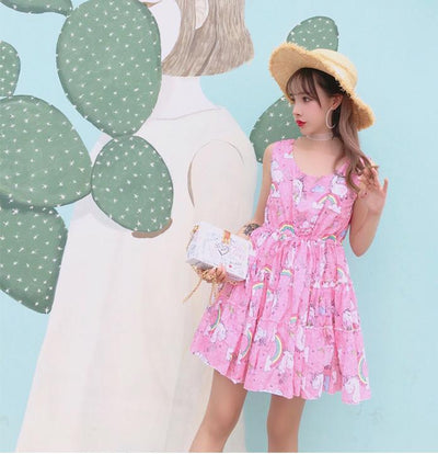 Rainbow Unicorn Ice Cream Dress SD02227