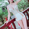 Korean white sexy lace 1 piece swimsuit (swim suit) SD00962