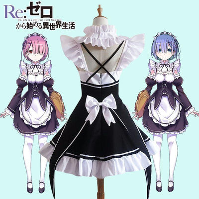 Re:Zero Rem Ram Maid Dress Cosplay SD00684