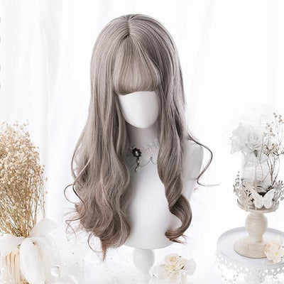 Grey Gradient Curly Long Wig SD00180