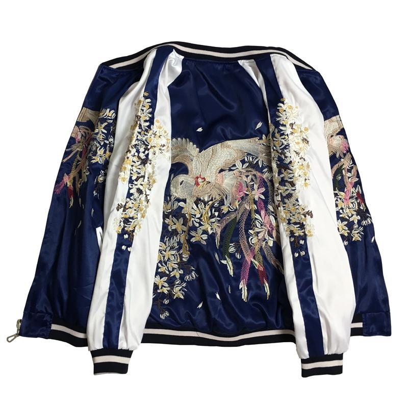 Japanese Yokosuka Phoenix Double-sided Embroidery Baseball Jacket SD01380