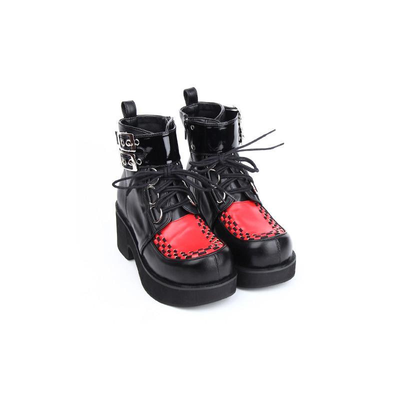 Punk Creeper Thick Bottom Boots Shoes SD00205