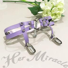 Heart Buckle Spike Rivet Studs Leg Garter SD00356