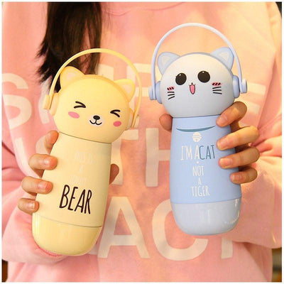 Cute Cat/Bear Drink Bottle SD01629