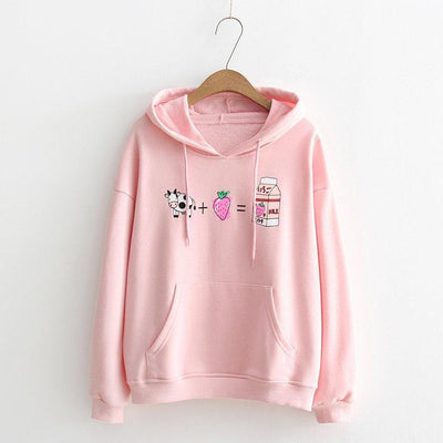 Cute cow strawberry milk sweater SD01119