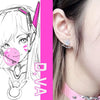 Cute Overwatch Bunny DVA D.VA Earrings SD02164