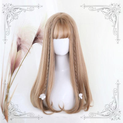 Japanese Harajuku Rose Dust Brown Long Wig SD02299