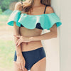 Korean Summer Lotus Leaf 2 Piece Swimsuit (swim suit) SD02405