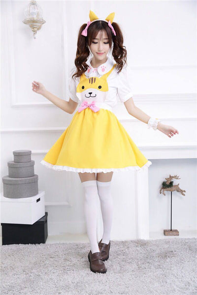 Japanese Neko Atsume Maid Cosplay Dress SD00774