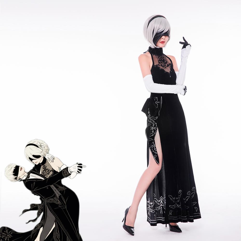 NieR: Automata 2B sexy night dress cosplay SD02496 - kawaiistore2 NieR: Automata 2B sexy night dress cosplay SD02496 - kawaiistore2
