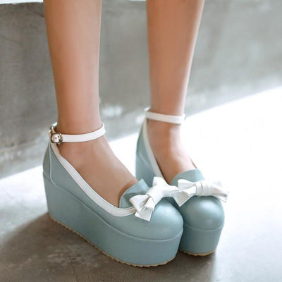 Lolita  Bow strap Platform Shoes SD00246