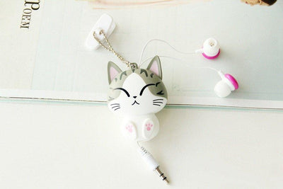Cute Cartoon Kitty Cat Earphones SD01768