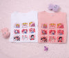 Pink White Sailor Moon Cute Printed Summer T-shirt SD02351