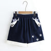 Japanese Kawaii Neko Cat Paw Printed Shorts SD01569