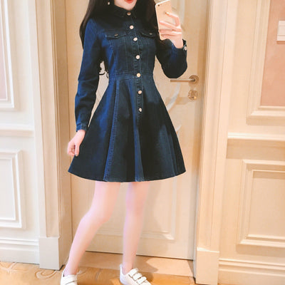 Korean Spring Denim Dress SD01489