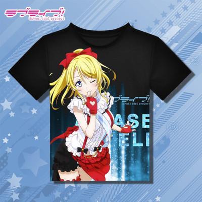 Anime Love Live Printed Black T-Shirt SD02053