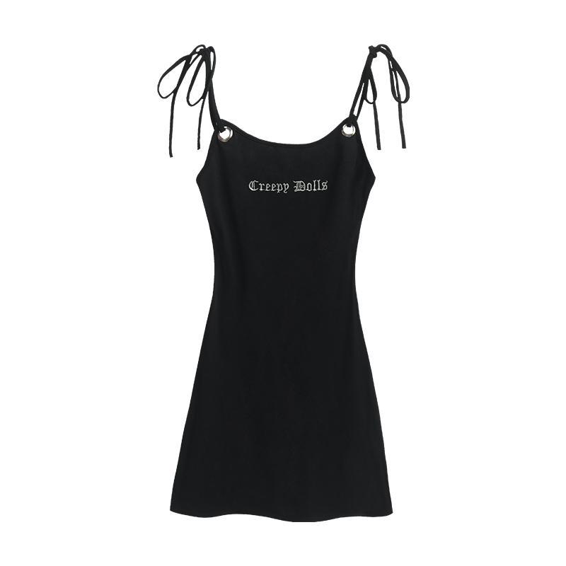 Creepp Dolls Black Strap Dress SD02435