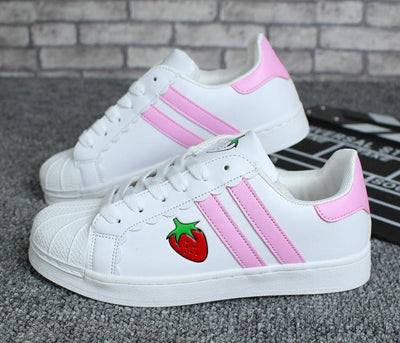 Pink Strawberry Sneakers Shoes SD00616