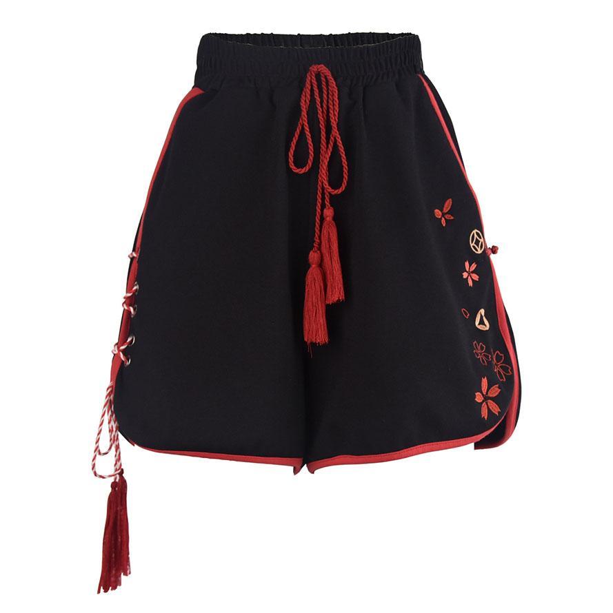 Sakura Embroidered Short Pants SD01913